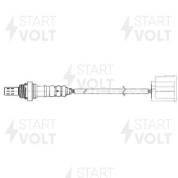 Датчик кислорода для автомобиля Mazda 3 (03-) 2.0i/5 (05-) 1.8i/2.0i до катализатора