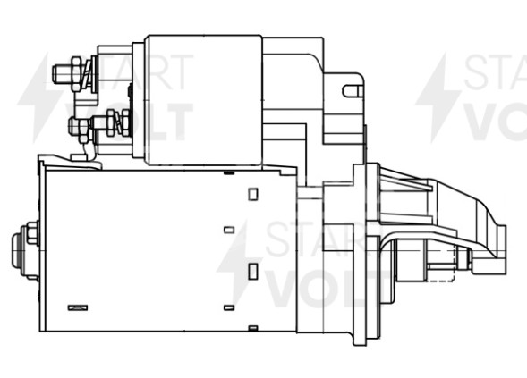 Стартер для автомобилей Ford Focus II (04-)/C-Max (03-) 1.4i/1.6i/1.6Ti 1,4кВт