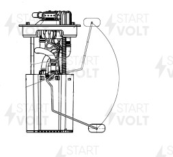 Модуль топливного насоса для автомобилей Chery Fora (06-) 2.0i