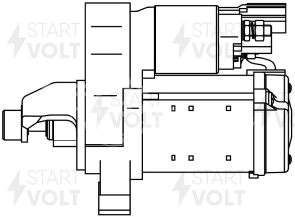Стартер для автомобилей VAG Q5 (08-) 2.0TFSI/A6 (11-)/A4 (11-) 1.8TFSI/2.0TFSI 1,5кВт