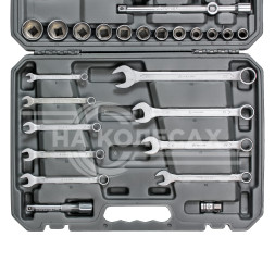 Набор инструментов универсальный 82пр. (головки 1/2&quot;, 1/4&quot;) кейс