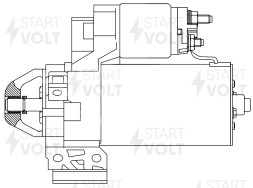 Стартер для автомобилей BMW 5 F10 (10-)/X3 F25 (10-) 2.0TD 2,2кВт
