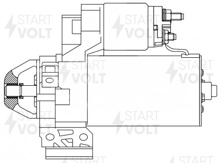 Стартер для автомобилей BMW 5 F10 (10-)/X3 F25 (10-) 2.0TD 2,2кВт