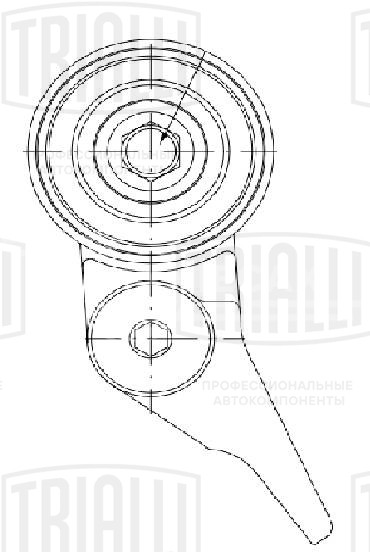 Ролик ГРМ для автомобилей Mitsubishi L200 (06-)/Pajero Sport (08-) 2.5d натяжной