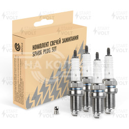 Комплект свечей зажигания для автомобилей Лада 2110/Kalina/Priora/Vesta/X-Ray 16 кл. (зазор 1мм, с резистором) (4шт)
