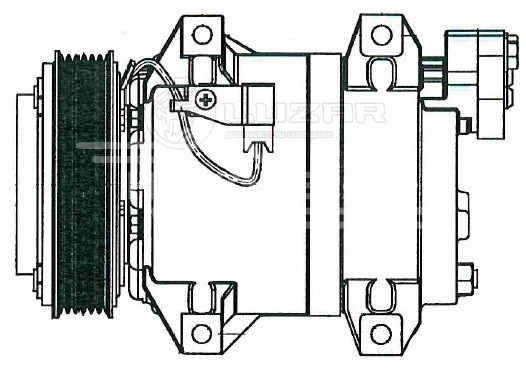 Компрессор кондиционера для автомобилей XC90 (02-) 2.4D/2.5T