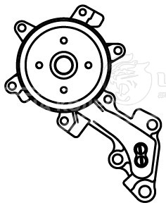 Насос водяной для автомобилей Toyota Auris (06-)/Yaris (05-) 1.3i [1NR]