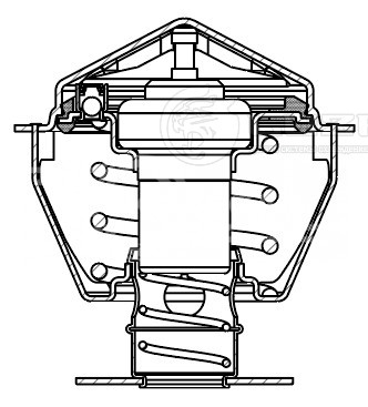 Термостат для автомобилей Ford Maverick (01-)/Mazda MPV (99-) 2.5i/3.0i (82°С) (термоэлемент)