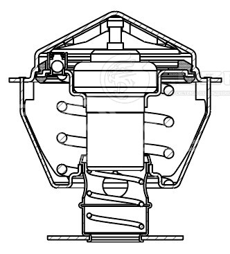 Термостат для автомобилей Ford Maverick (01-)/Mazda MPV (99-) 2.5i/3.0i (82°С) (термоэлемент)
