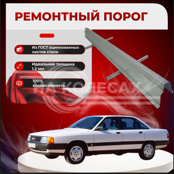 Ремонтные пороги Audi 100 (C3)