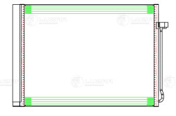 Радиатор кондиционера для автомобилей BMW X5 (E70) (06-)/X6 (E71) (07-)