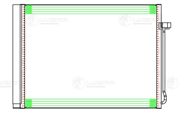 Радиатор кондиционера для автомобилей BMW X5 (E70) (06-)/X6 (E71) (07-)