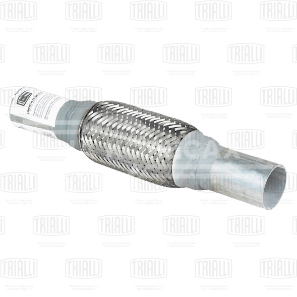 Переходник 40/40 L=300 под хомут с виброкомпенсатором 45х150 (нержавеющая алюминизированная сталь)