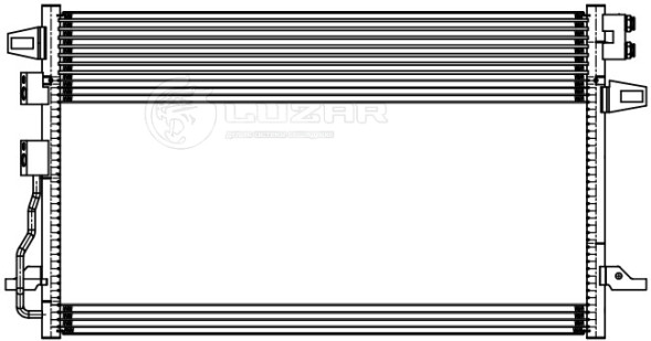 Радиатор кондиционера для автомобилей Caravan (01-)/Voyager (01-) 2.4i/3.3i/3.8i M/A (с маслоохладителем)