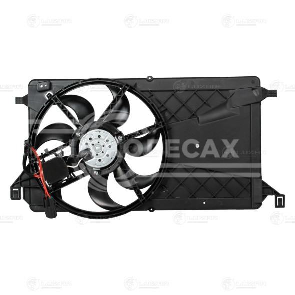 Электровентилятор охлаждения для автомобилей Ford Focus II (05-) 1.8i/2.0i (с кожухом)