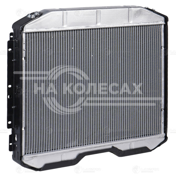Радиатор охлаждения для автомобилей ГАЗ 33098 с двиг. ЯМЗ 53442 E-4 (без горловины, алюм.)