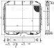 Радиатор охлаждения для автомобилей ГАЗ 33098 с двиг. ЯМЗ 53442 E-4 (без горловины, алюм.)