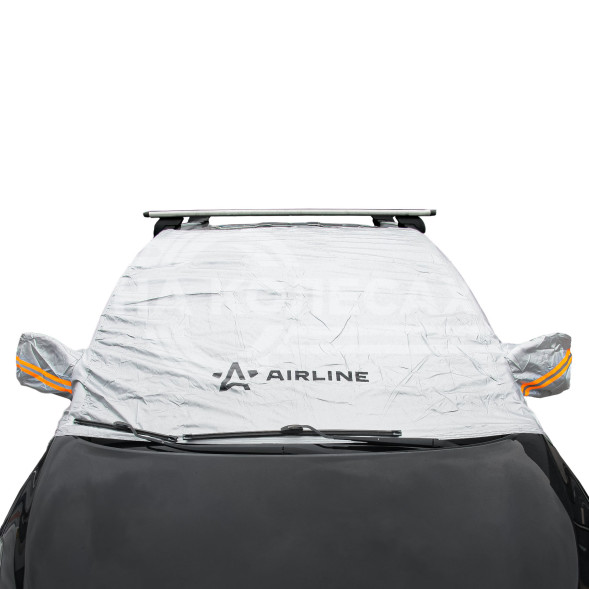 Чехол-тент на лоб.стекло и перед.окна авто, защитный (130*140*52 см) универсал., серый