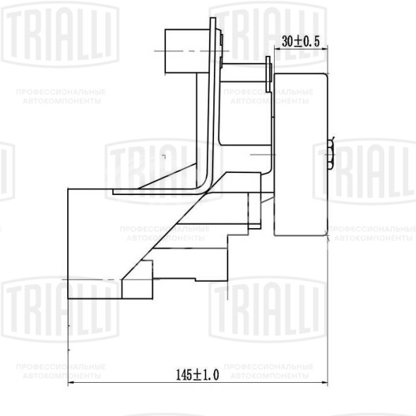 Ролик приводного ремня с натяжным механизмом для автомобилей Toyota Land Cruiser 100 (98-) 4.7i