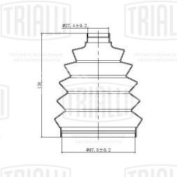 Пыльник ШРУСа наружного для автомобилей Fiat Ducato III (06-)