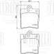 Колодки тормозные дисковые задние для автомобилей Mercedes C (W203) (00-)
