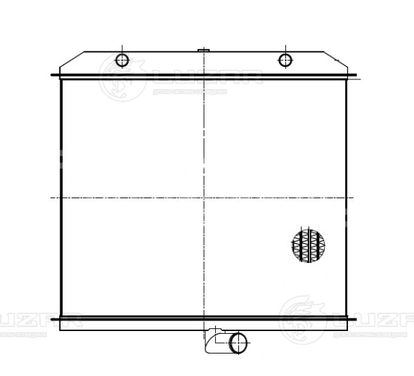 Радиатор охлаждения для трактора К-744Р1 &quot;Кировец&quot; с двигателем ЯМЗ-238НД (тип ОРЗ) (без арматуры)