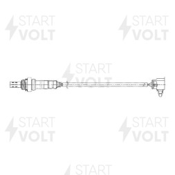 Датчик кислорода для автомобилей Mazda 6 (02-) 1.8i/2.0i/2.3i после катализатора