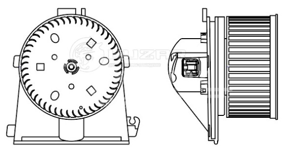 Электровентилятор отопителя для автомобилей VW Passat B5 (96-)/Audi A4 B5 (94-) A/C-