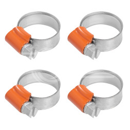 Хомуты 12-22/9,7мм, червячные PRO, усиленные, W1(оцинк.), комплект 4 шт.