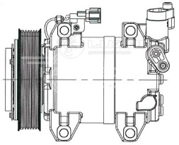 Компрессор кондиционера для автомобилей Pathfinder (R51) (05-) 2.5dCi