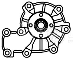 Насос водяной для автомобилей Mazda BT50 (06-)/Ford Ranger (98-) 2.5D