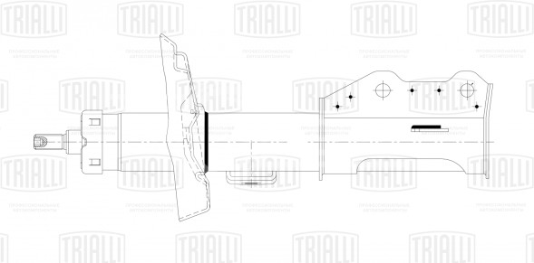 Амортизатор (стойка) передний левый для автомобиля Opel Astra J (10-)/Chevrolet Orlando (10-)