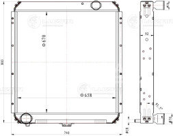 Радиатор охлаждения для автомобилей КАМАЗ 5320