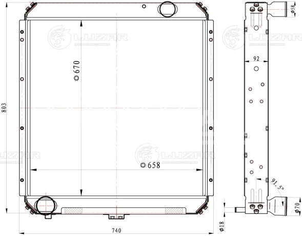 Радиатор охлаждения для автомобилей КАМАЗ 5320