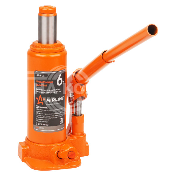 Домкрат бутылочный 6т 195-380мм PRO