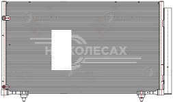 Радиатор кондиционера для автомобилей Lexus RX (08-) 2.7i/3.5i