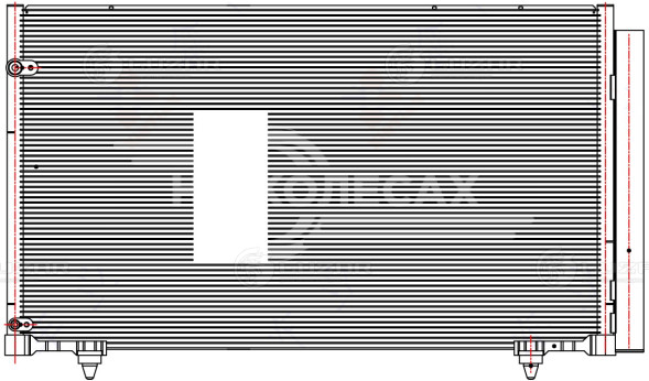 Радиатор кондиционера для автомобилей Lexus RX (08-) 2.7i/3.5i