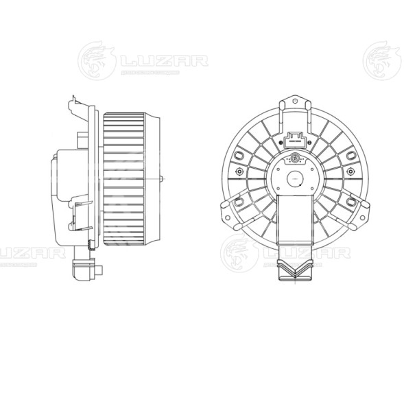 Электровентилятор отопителя для автомобилей Honda CR-V (06-)/Accord (08-)/Toyota Land Cruiser Prado 120 (07-)/Dodge Caliber (07-)