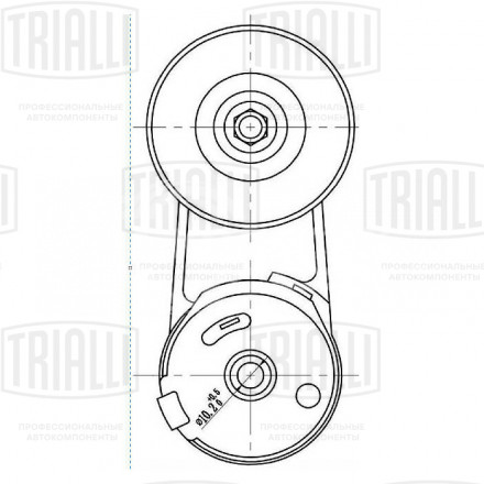 Ролик привод. ремня для автомобилей Chevrolet Captiva (11-)/Opel Antara (06-)/Insignia (08-) 2.0T/2.4i (с натяж. мех.)