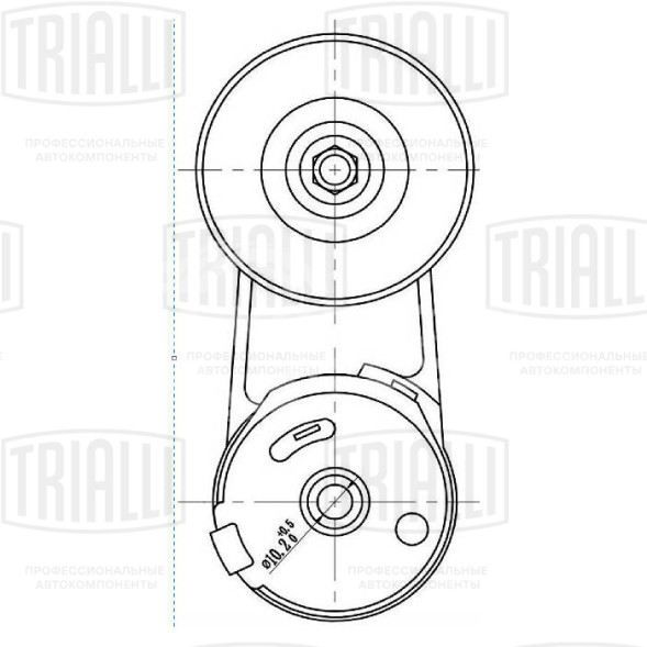 Ролик привод. ремня для автомобилей Chevrolet Captiva (11-)/Opel Antara (06-)/Insignia (08-) 2.0T/2.4i (с натяж. мех.)