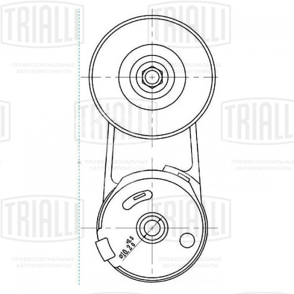 Ролик привод. ремня для автомобилей Chevrolet Captiva (11-)/Opel Antara (06-)/Insignia (08-) 2.0T/2.4i (с натяж. мех.)