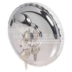 Крышка топливного бака 80мм с ключами и защитой, универсал., полуоборот., метал.