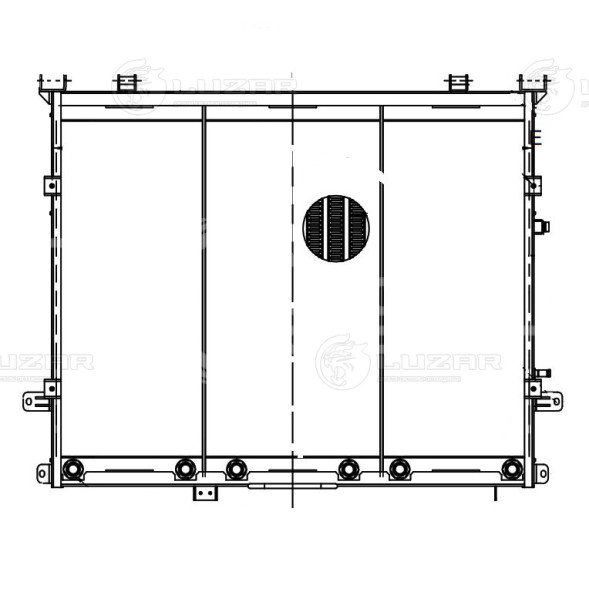 Радиатор масляный для тракторов К-744Р1 с дв. ЯМЗ-238НД (3 секц.) (унив., тип ОРЗ/Композит)