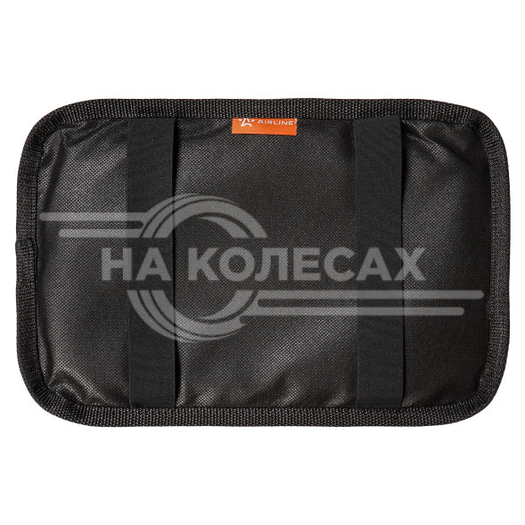 Чехол на подлокотник, универсальный, 200*300 мм, стёганная экокожа, цвет черный