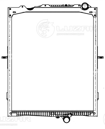 Радиатор охлаждения для автомобилей Volvo Trucks FH (12-)/Renault Trucks (C,K,T-series) (13-) (с рамкой)