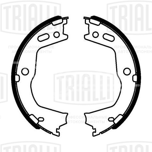 Колодки тормозные для автомобилей Hyundai Santa Fe (12-) барабанные стояночного тормоза 190x26