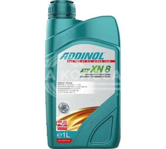 Трансмиссионное масло для АКПП ADDINOL ATF XN 8
