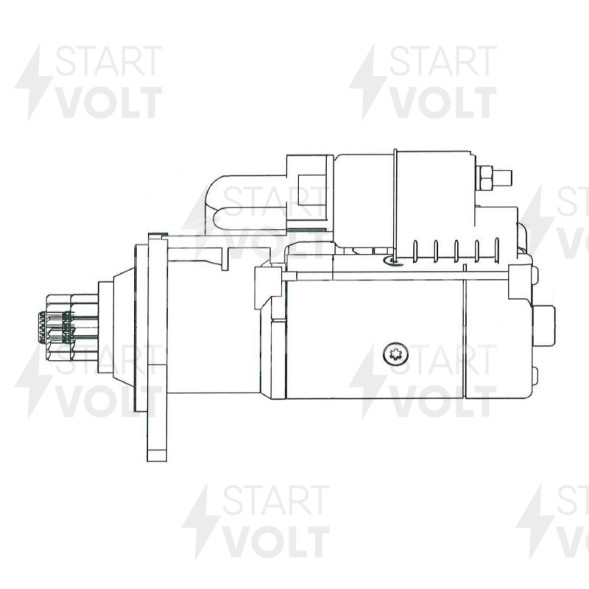 Стартер для автомобилей DAF XF 105 (09-) с дв. MX300/MX340 24В 7,5кВт