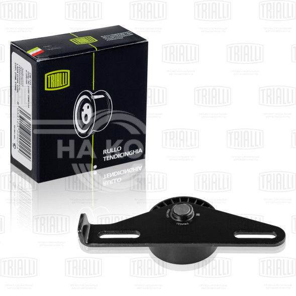 Ролик приводного ремня для автомобилей Лада Largus (12-)/Renault Logan (04-) 1.4i/1.6i (с ГУР без кондиционера) (натяжной) с кронштейном