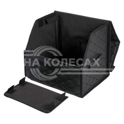 Органайзер-саквояж в багажник (40*30*35 см), стёганный ромб, цвет черный